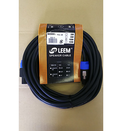 LEEM/ SSS-10 スピーカーケーブル スピコンxスピコン 10m